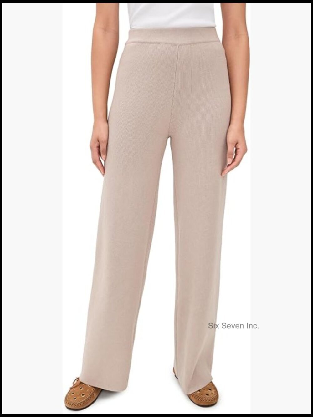 Mid-Weight Stretch Knit Pants with Patch Pockets